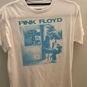 Pink Floyd Vintage Graphic T-Shirt Unisex M White Music Band Tee